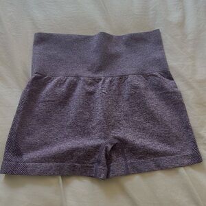 Gymshark Women's Heathered Purple Athletic Shorts
